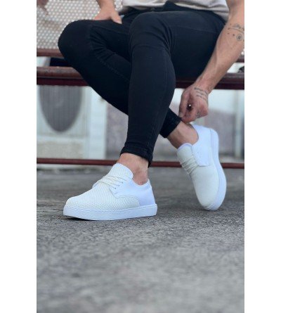 Wagoon WG016 Beyaz Triko Erkek Casual Ayakkabı Wagoon WG016 Beyaz Triko Erkek Casual Ayakkabı