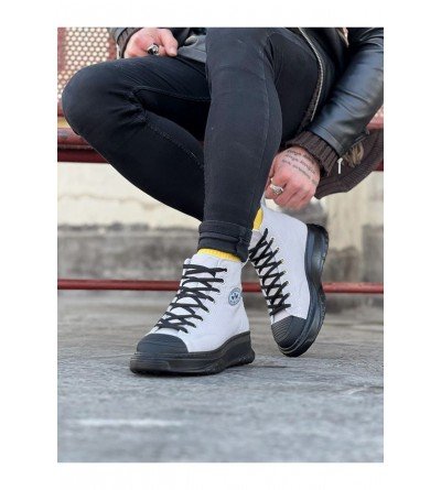 Wagoon WG017 Gri Siyah Erkek Yarım Bilek Casual Ayakkabı Wagoon WG017 Gri Siyah Erkek Yarım Bilek Casual Ayakkabı