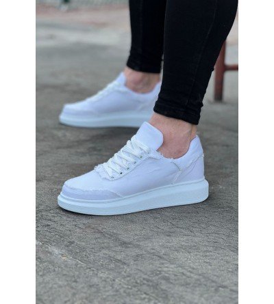 Wagoon WG018 Beyaz Kot Kumaş Erkek Casual Ayakkabı Wagoon WG018 Beyaz Kot Kumaş Erkek Casual Ayakkabı