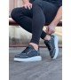 Wagoon WG018 Gri Kot Kumaş Erkek Casual Ayakkabı Wagoon WG018 Gri Kot Kumaş Erkek Casual Ayakkabı