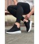 Wagoon WG018 Siyah Kot Kumaş Erkek Casual Ayakkabı Wagoon WG018 Siyah Kot Kumaş Erkek Casual Ayakkabı