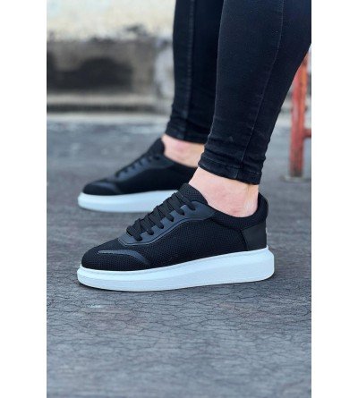 Wagoon WG019 Siyah Triko Erkek Casual Ayakkabı Wagoon WG019 Siyah Triko Erkek Casual Ayakkabı