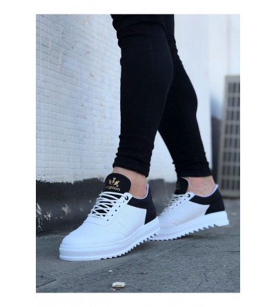 Wagoon WG022 Beyaz Siyah Erkek Casual Ayakkabı Wagoon WG022 Beyaz Siyah Erkek Casual Ayakkabı