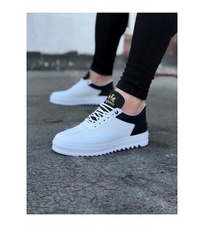 Wagoon WG022 Beyaz Siyah Erkek Casual Ayakkabı Wagoon WG022 Beyaz Siyah Erkek Casual Ayakkabı