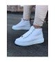 Wagoon WG032 Beyaz Bağcıklı Sneakers Yarım Bilek Bot Wagoon WG032 Beyaz Bağcıklı Sneakers Yarım Bilek Bot