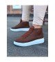 Wagoon WG032 Taba Bağcıklı Sneakers Yarım Bilek Bot Wagoon WG032 Taba Bağcıklı Sneakers Yarım Bilek Bot
