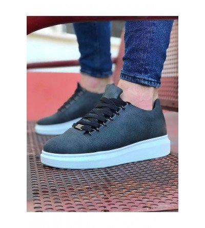 Wagoon WG08 Gri Düz Erkek Casual Ayakkabı Wagoon WG08 Gri Düz Erkek Casual Ayakkabı