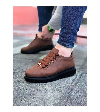 Wagoon WG08 Taba Kömür Düz Erkek Casual Ayakkabı Wagoon WG08 Taba Kömür Düz Erkek Casual Ayakkabı