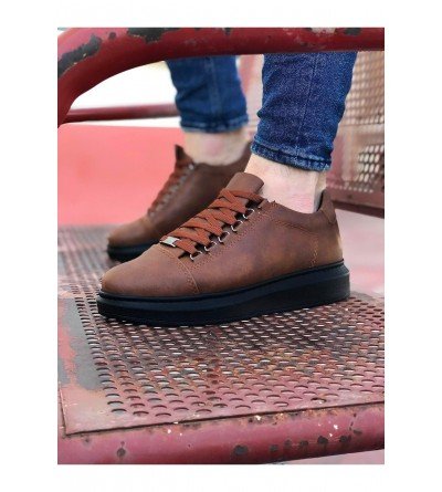 Wagoon WG08 Taba Kömür Düz Erkek Casual Ayakkabı Wagoon WG08 Taba Kömür Düz Erkek Casual Ayakkabı