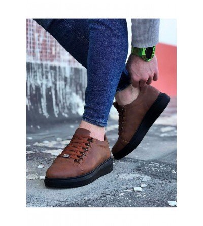 Wagoon WG08 Taba Kömür Düz Erkek Casual Ayakkabı Wagoon WG08 Taba Kömür Düz Erkek Casual Ayakkabı