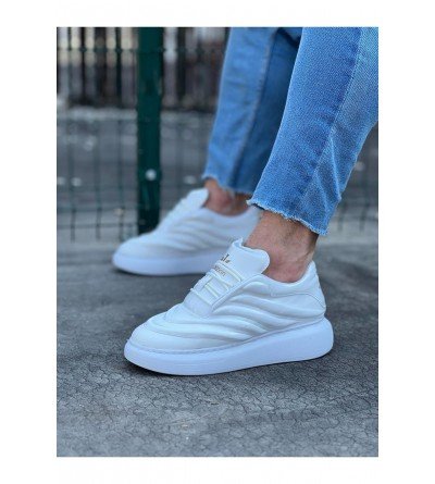 Wagoon WG094 Beyaz Rugan Erkek Casual Ayakkabı Wagoon WG094 Beyaz Rugan Erkek Casual Ayakkabı