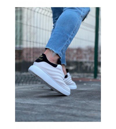 Wagoon WG094 Beyaz Siyah Erkek Casual Ayakkabı Wagoon WG094 Beyaz Siyah Erkek Casual Ayakkabı