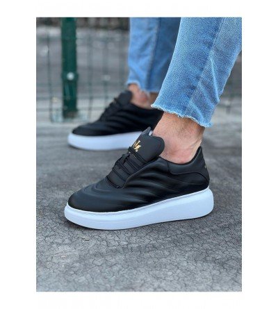 Wagoon WG094 Siyah Cilt Erkek Casual Ayakkabı Wagoon WG094 Siyah Cilt Erkek Casual Ayakkabı