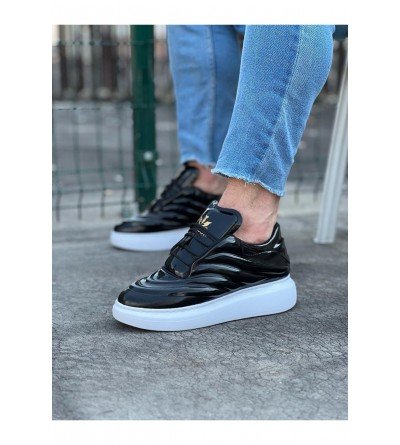 Wagoon WG094 Siyah Rugan Erkek Casual Ayakkabı Wagoon WG094 Siyah Rugan Erkek Casual Ayakkabı
