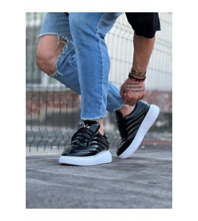 Wagoon WG094 Siyah Rugan Erkek Casual Ayakkabı Wagoon WG094 Siyah Rugan Erkek Casual Ayakkabı