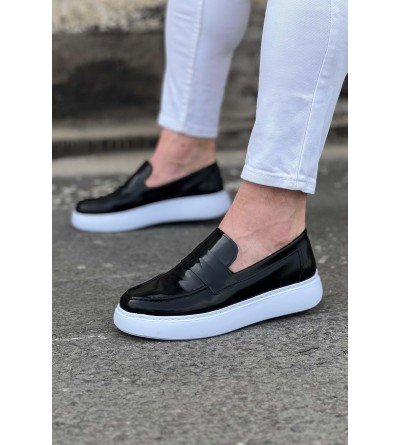 Wagoon WG161 Siyah Rugan Erkek Casual Ayakkabı Wagoon WG161 Siyah Rugan Erkek Casual Ayakkabı