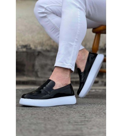 Wagoon WG161 Siyah Rugan Erkek Casual Ayakkabı Wagoon WG161 Siyah Rugan Erkek Casual Ayakkabı