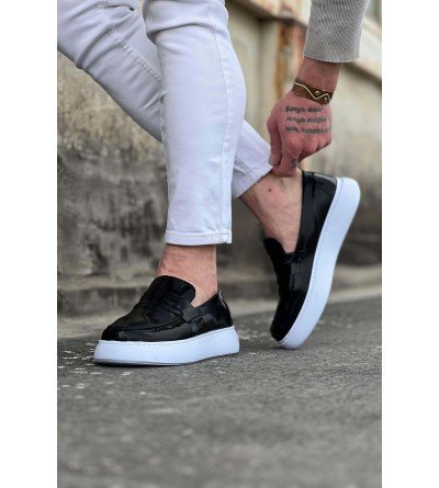 Wagoon WG161 Siyah Rugan Erkek Casual Ayakkabı Wagoon WG161 Siyah Rugan Erkek Casual Ayakkabı