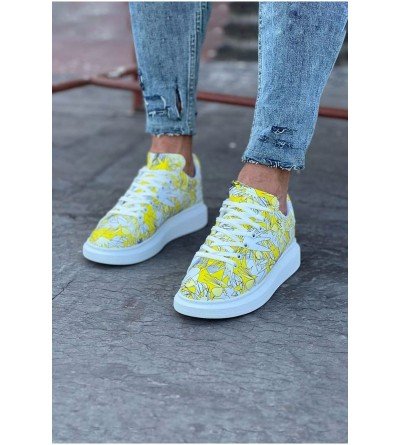 Wagoon WG501 Sarı Cok Boyalı Erkek Casual Ayakkabı Wagoon WG501 Sarı Cok Boyalı Erkek Casual Ayakkabı
