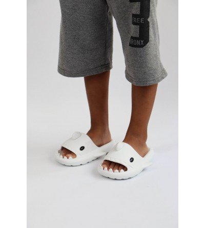 Wagoon  WG500 Köpekbalığı Beyaz Unisex Tam Ortopedik Terlik Shark Slides Cocuk