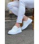 Wagoon WG508 Beyaz Cilt Ortopedik Taban Erkek Casual Ayakkabı