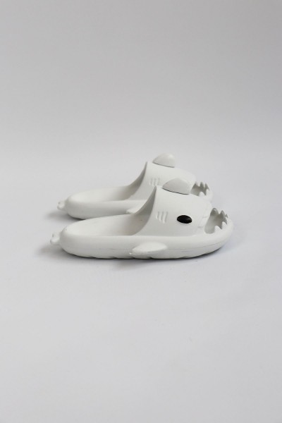 Wagoon  WG500 Köpekbalığı Beyaz Unisex Tam Ortopedik Terlik Shark Slides Cocuk