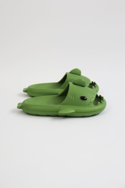 Wagoon  WG500 Köpekbalığı Haki Unisex Tam Ortopedik Terlik Shark Slides