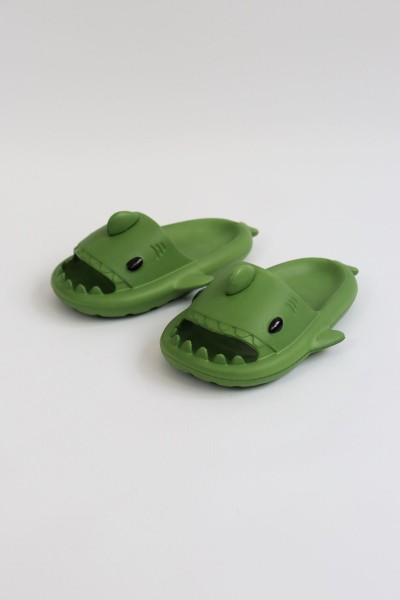 Wagoon  WG500 Köpekbalığı Haki Unisex Tam Ortopedik Terlik Shark Slides