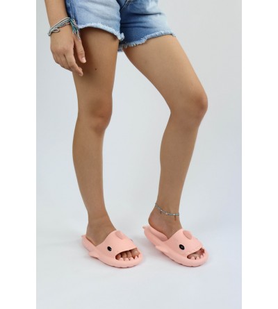 Wagoon  WG500 Köpekbalığı Pembe Unisex Tam Ortopedik Terlik Shark Slides