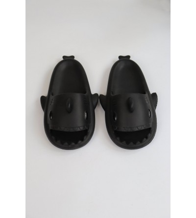 Wagoon  WG500 Köpekbalığı Siyah Unisex Tam Ortopedik Terlik Shark Slides