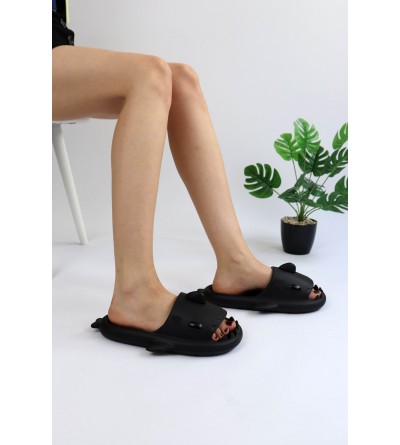 Wagoon  WG500 Köpekbalığı Siyah Unisex Tam Ortopedik Terlik Shark Slides