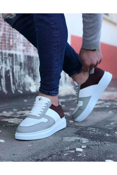 Wagoon WG011 Beyaz Taba Erkek Casual Ayakkabı Wagoon WG011 Beyaz Taba Erkek Casual Ayakkabı