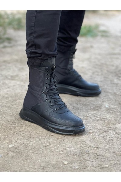 Wagoon WG012 Kömür Cilt Uzun Bağcıklı Bot Wagoon WG012 Kömür Cilt Uzun Bağcıklı Bot