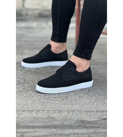 Wagoon WG016 Siyah Triko Erkek Casual Ayakkabı Wagoon WG016 Siyah Triko Erkek Casual Ayakkabı
