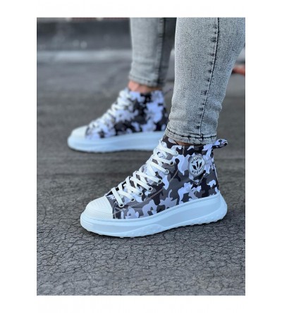 Wagoon WG017 Beyaz Askeri Yarım Bilek Casual Ayakkabı Wagoon WG017 Beyaz Askeri Yarım Bilek Casual Ayakkabı