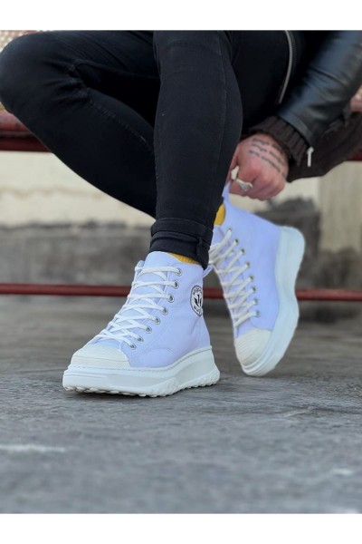 Wagoon WG017 Beyaz Erkek Yarım Bilek Casual Ayakkabı Wagoon WG017 Beyaz Erkek Yarım Bilek Casual Ayakkabı