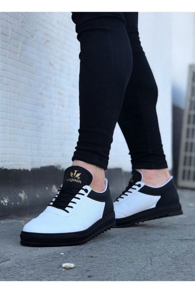 Wagoon WG022 Beyaz Kömür Erkek Casual Ayakkabı Wagoon WG022 Beyaz Kömür Erkek Casual Ayakkabı