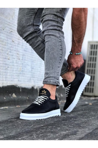 Wagoon WG022 Siyah Erkek Casual Ayakkabı Wagoon WG022 Siyah Erkek Casual Ayakkabı