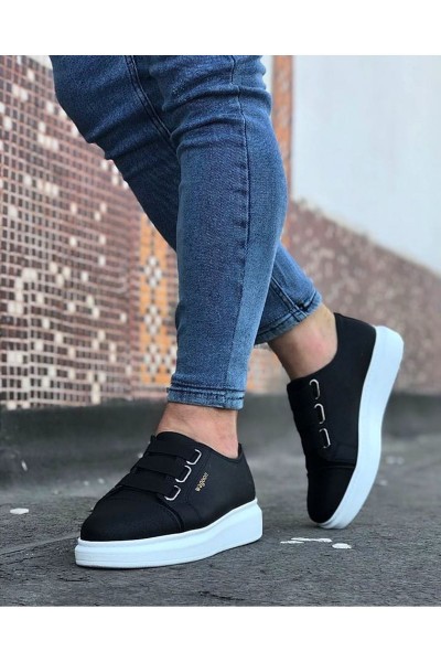 Wagoon WG026 Siyah Kalın Taban Casual Erkek Ayakkabı Wagoon WG026 Siyah Kalın Taban Casual Erkek Ayakkabı