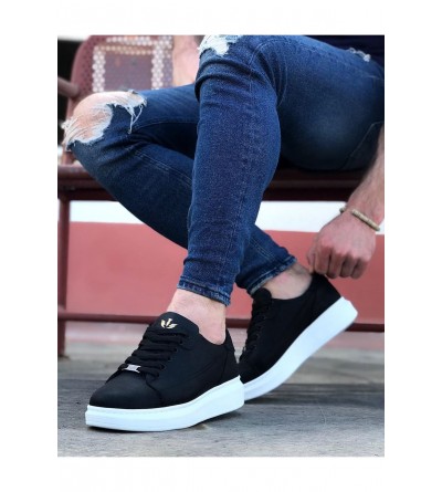 Wagoon WG028 Siyah Bağcıklı Kalın Taban Casual Erkek Ayakkabı Wagoon WG028 Siyah Bağcıklı Kalın Taban Casual Erkek Ayakkabı