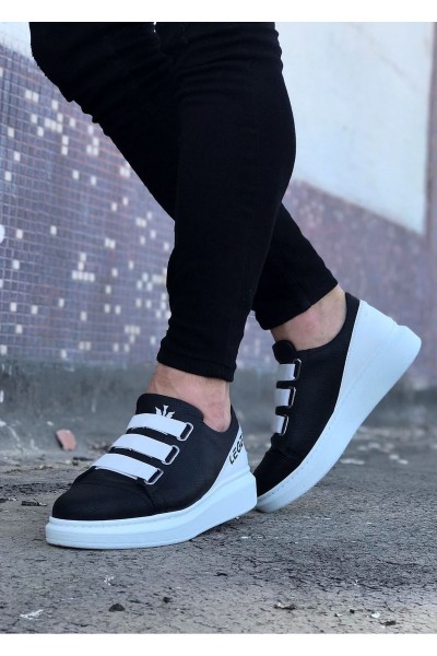 Wagoon WG029 Siyah Beyaz Kalın Taban Casual Erkek Ayakkabı Wagoon WG029 Siyah Beyaz Kalın Taban Casual Erkek Ayakkabı