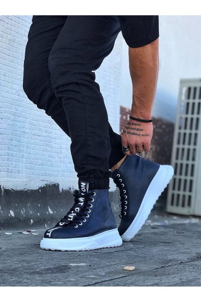 Wagoon WG03 Lacivert Erkek Yarım Bilek Bot Wagoon WG03 Lacivert Erkek Yarım Bilek Bot