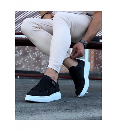 Wagoon WG033 Siyah Erkek Yüksek Taban Ayakkabı Wagoon WG033 Siyah Erkek Yüksek Taban Ayakkabı