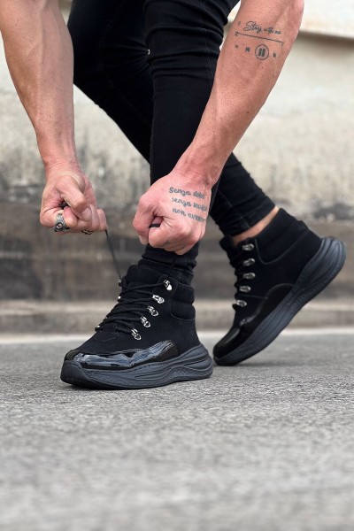 Wagoon WG035 Kömür Rugan Yüksek Taban Yarım Bilek Bot Wagoon WG035 Kömür Rugan Yüksek Taban Yarım Bilek Bot