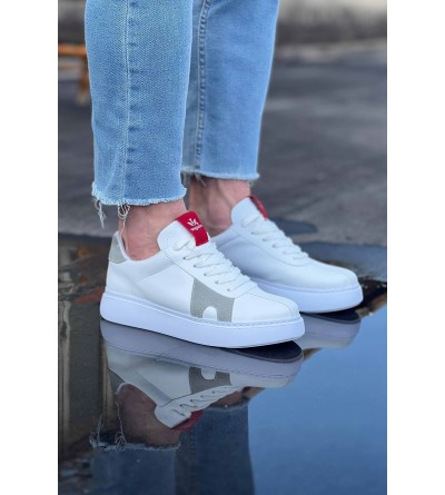 Wagoon WG040 Beyaz Gri Erkek Casual Ayakkabı