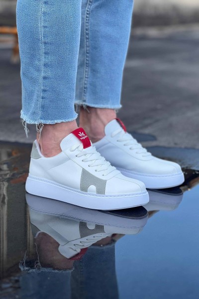 Wagoon WG040 Beyaz Gri Erkek Casual Ayakkabı