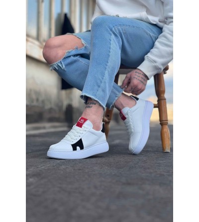 Wagoon WG040 Beyaz Siyah Erkek Casual Ayakkabı