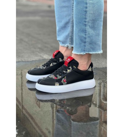 Wagoon WG040 Siyah Kurukafa Erkek Casual Ayakkabı