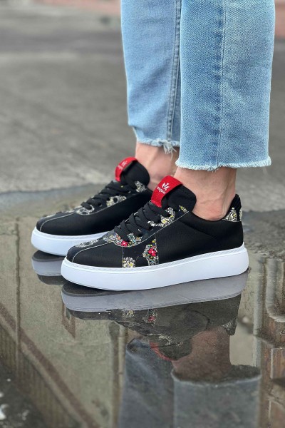 Wagoon WG040 Siyah Kurukafa Erkek Casual Ayakkabı Wagoon WG040 Siyah Kurukafa Erkek Casual Ayakkabı