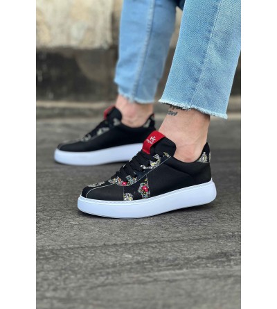 Wagoon WG040 Siyah Kurukafa Erkek Casual Ayakkabı